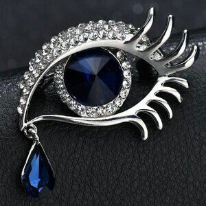 🔥2/$20 Evil Eye Brooch Rhinestone Evil Eye Pin Dali's Eye Pin Dali's Eye…